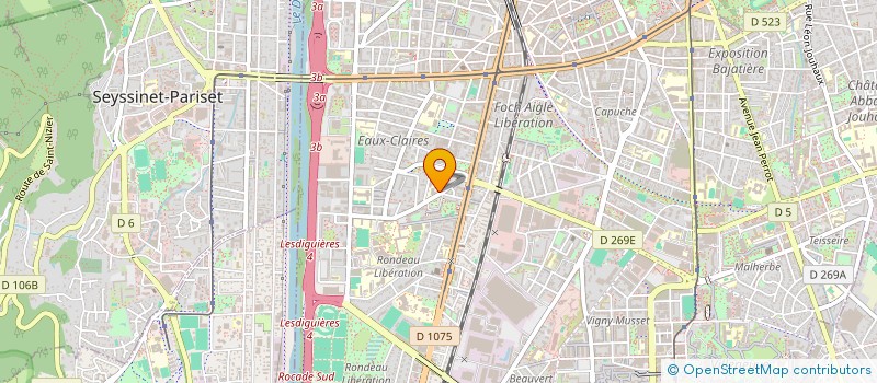 localisation de l'entreprise CHATS LIBRES DE GRENOBLE ET DE L'ISERE  GRENOBLE