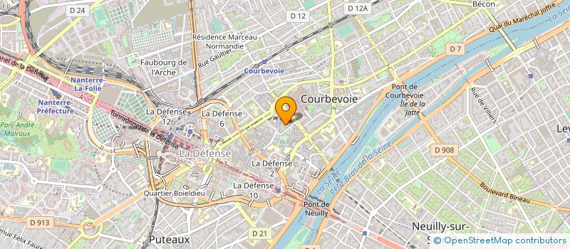 localisation de l'entreprise CHATSWING - ESPRIT DES ARTS à COURBEVOIE