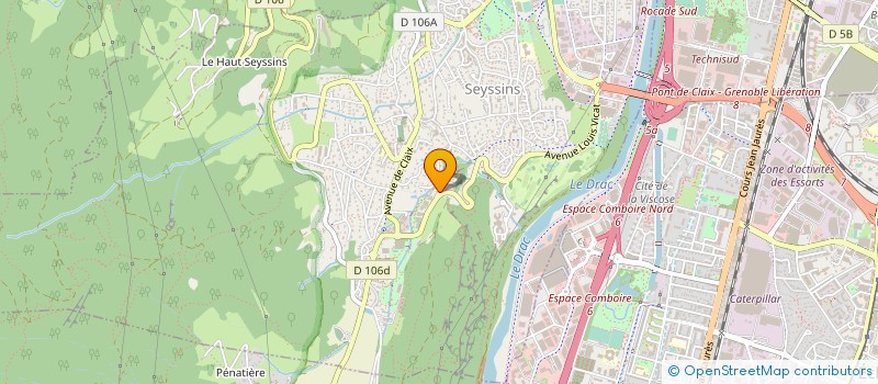 localisation de l'entreprise CHATTARD à SEYSSINS