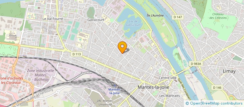 localisation de l'entreprise CHATTERIE DE FONDCOMBE  MANTES-LA-JOLIE