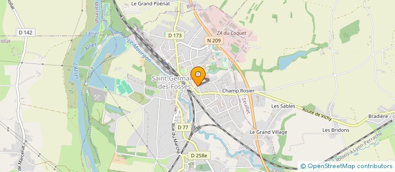 localisation de l'entreprise CHATTERIE DE LA PATTE GRISE  SAINT-GERMAIN-DES-FOSSES