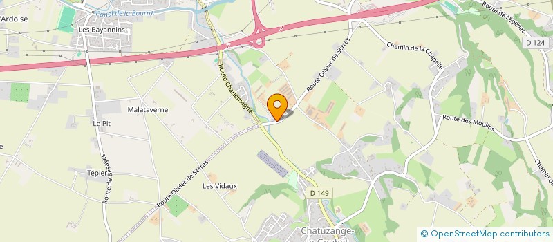 localisation de l'entreprise CHATU AUTO RETRO  CHATUZANGE-LE-GOUBET