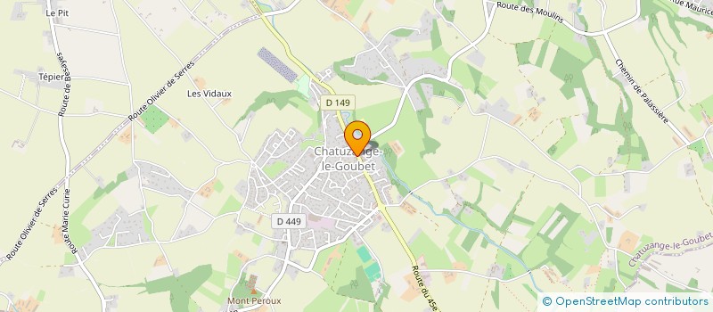 localisation de l'entreprise CHATUZANGE PATRIMOINE  CHATUZANGE-LE-GOUBET