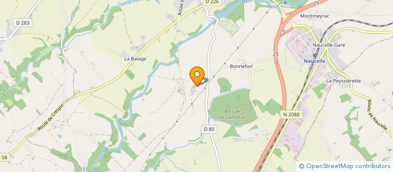 localisation de l'entreprise CHAUCHARD à NAUCELLE