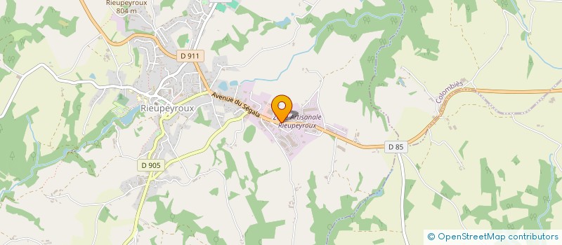 localisation de l'entreprise CHAUCHARD EVASION à RIEUPEYROUX