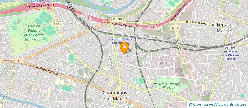 localisation de l'entreprise CHAUCLIMA à CHAMPIGNY-SUR-MARNE