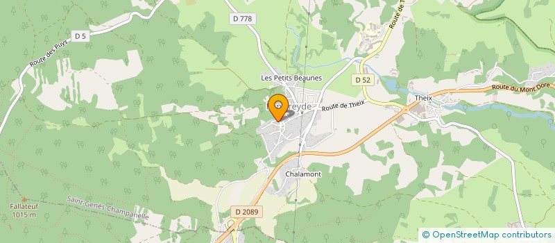 localisation de l'entreprise CHAUCOT DUBOST ENTREPRISE GENERALE  SAINT-GENES-CHAMPANELLE