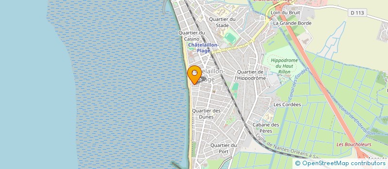 localisation de l'entreprise CHAUD FROID 17 à CHATELAILLON-PLAGE