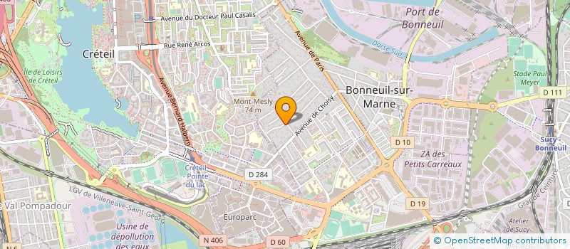 localisation de l'entreprise CHAUD FROID AIR à BONNEUIL-SUR-MARNE
