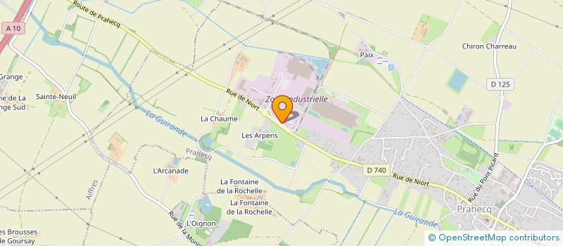 localisation de l'entreprise CHAUD FROID CLIMATISATION 79 à PRAHECQ