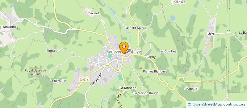 localisation de l'entreprise CHAUD FROID CONSULTING à BENEVENT L'ABBAYE