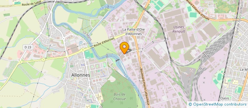 localisation de l'entreprise CHAUD FROID MAINTENANCE SERVICE  LE MANS