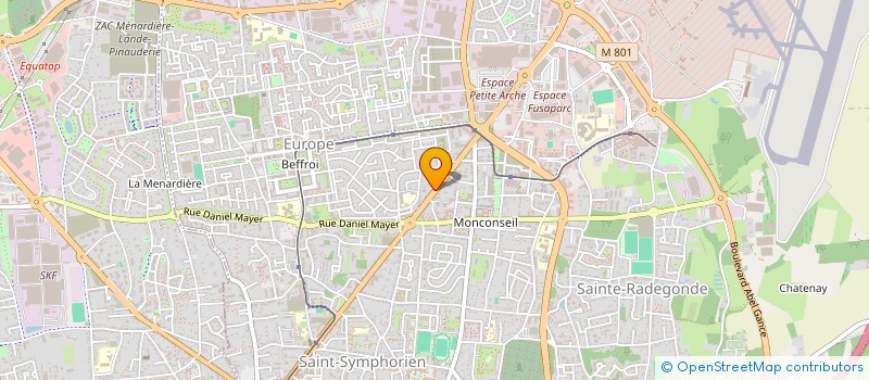 localisation de l'entreprise CHAUD'HIER D'AUJOURD'HUI  TOURS