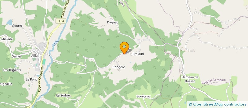 localisation de l'entreprise CHAUD PATATE  VILLAC