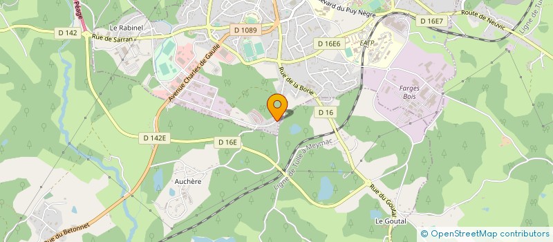 localisation de l'entreprise CHAUD STER à EGLETONS