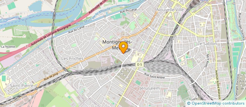 localisation de l'entreprise CHAUD TOURTE à MONTIGNY-LES-METZ