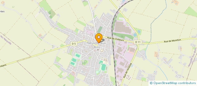 localisation de l'entreprise CHAUDEAU à NEUVILLE-AUX-BOIS