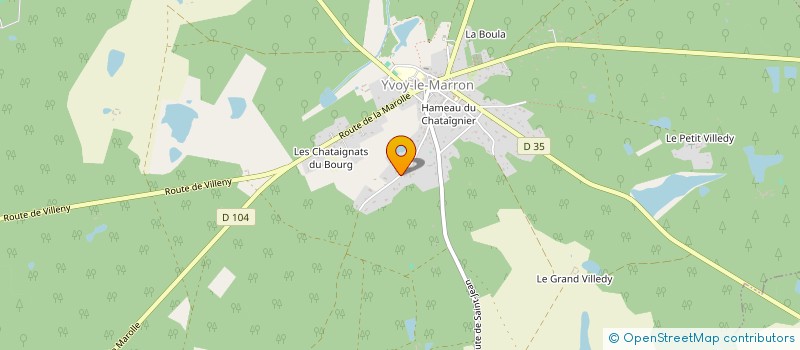 localisation de l'entreprise CHAUDEAU & ASSOCIES  YVOY-LE-MARRON