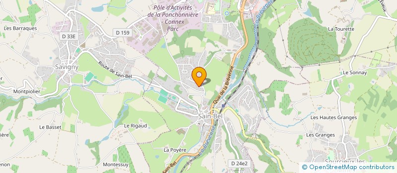 localisation de l'entreprise CHAUDEMANCHE  SAIN-BEL