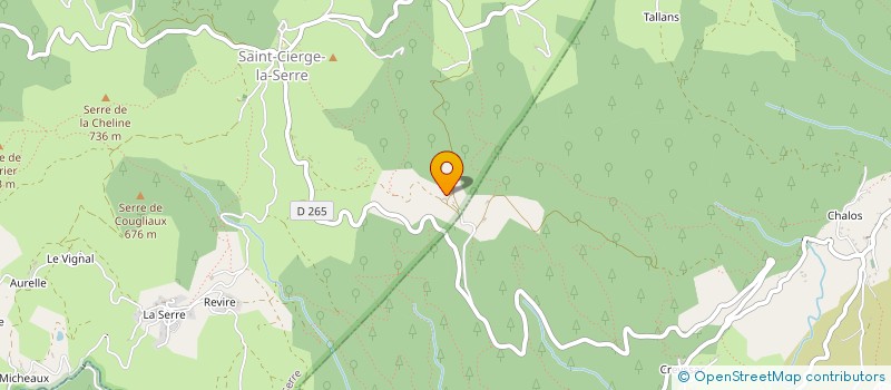 localisation de l'entreprise CHAUDIER TP  SAINT-CIERGE-LA-SERRE