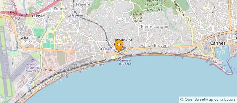 localisation de l'entreprise CHAUDIERE INVESTISSEMENTS  CANNES