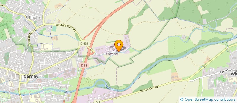 localisation de l'entreprise CHAUDIERES LOCATION  UFFHOLTZ