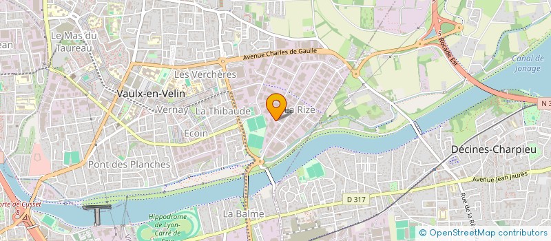 localisation de l'entreprise CHAUDIRA SA  VAULX-EN-VELIN