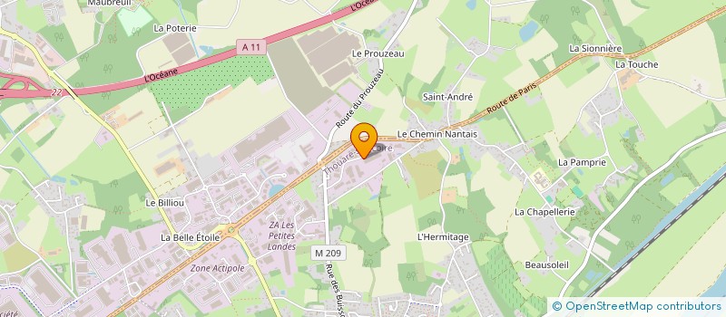 localisation de l'entreprise CHAUDRO  THOUARE-SUR-LOIRE