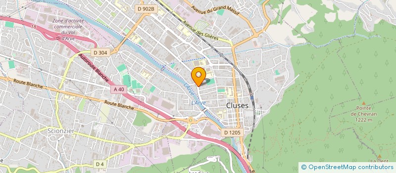localisation de l'entreprise CHAUDRO-PLAST à CLUSES