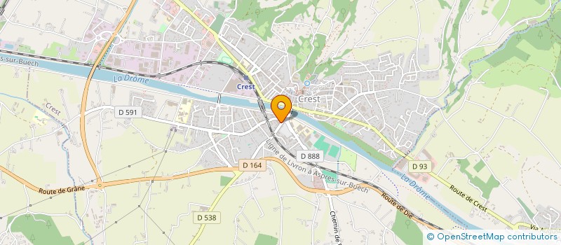 localisation de l'entreprise CHAUDRON à CREST