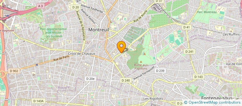localisation de l'entreprise CHAUDRON D'AFRIQUE à MONTREUIL