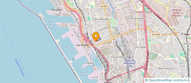 localisation de l'entreprise CHAUDRONN TUYAUTER G GALLIGANI à MARSEILLE