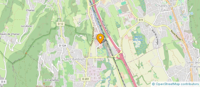 localisation de l'entreprise CHAUDRONNERIE ANDRIAN à SAINT-BALDOPH