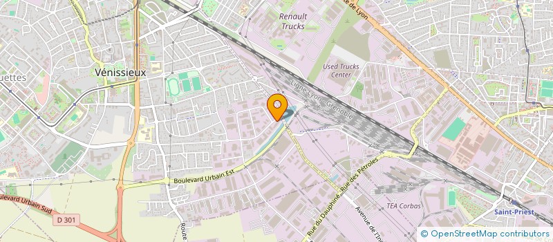 localisation de l'entreprise CHAUDRONNERIE BALISAGE SIGNALISATION  VENISSIEUX