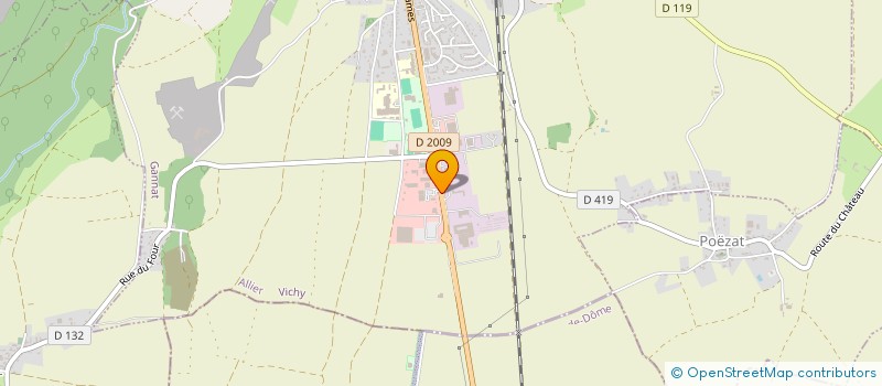 localisation de l'entreprise CHAUDRONNERIE BERTHON à GANNAT