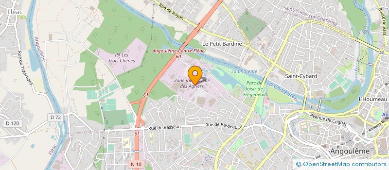 localisation de l'entreprise CHAUDRONNERIE DE L'ANGOUMOIS à ANGOULEME