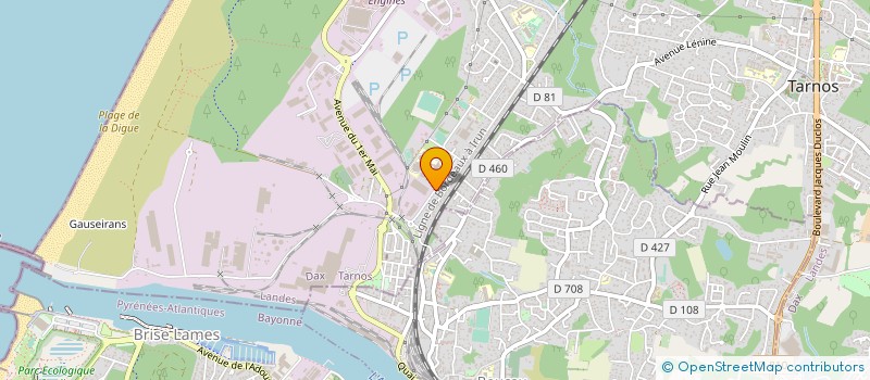 localisation de l'entreprise CHAUDRONNERIE DE LA RHUNE  TARNOS