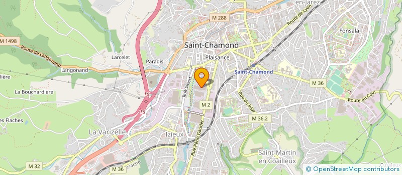 localisation de l'entreprise CHAUDRONNERIE DE SAINT-JULIEN à SAINT-CHAMOND