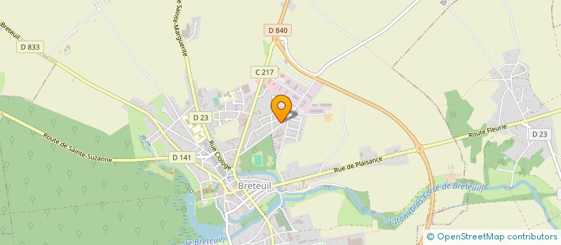 localisation de l'entreprise CHAUDRONNERIE DEBOC MAINTENANCE  BRETEUIL