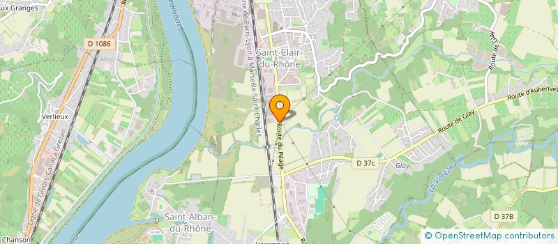localisation de l'entreprise CHAUDRONNERIE DES ROCHES à SAINT-CLAIR-DU-RHONE