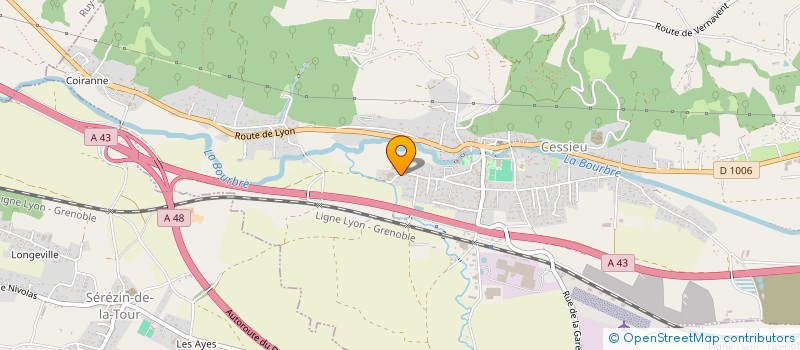 localisation de l'entreprise CHAUDRONNERIE DU DAUPHINE  CESSIEU