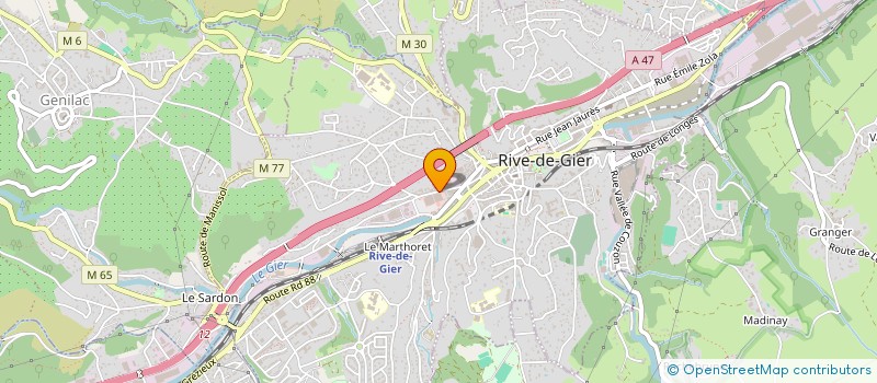 localisation de l'entreprise CHAUDRONNERIE DU GIER à RIVE-DE-GIER