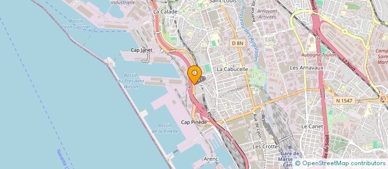 localisation de l'entreprise CHAUDRONNERIE DU LITTORAL à MARSEILLE