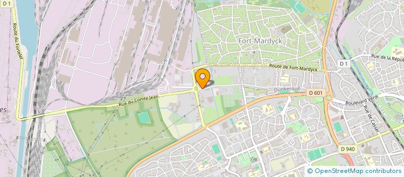 localisation de l'entreprise CHAUDRONNERIE ET GENIE CIVIL DU DUNKERQUOIS  GRANDE-SYNTHE