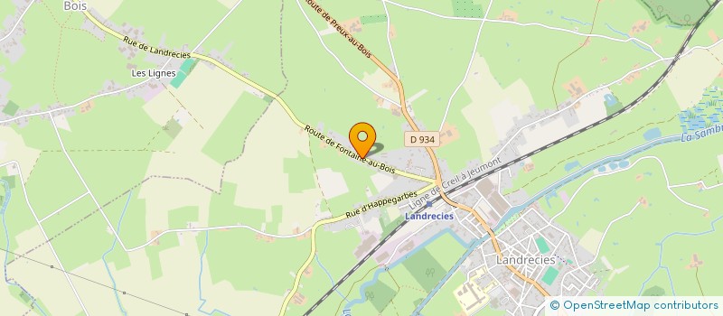 localisation de l'entreprise CHAUDRONNERIE ET MATERIEL AGRICOLE à LANDRECIES