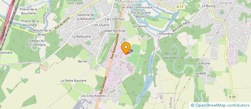 localisation de l'entreprise CHAUDRONNERIE ET TOLERIE INDRE ET LOIRE à MONTBAZON