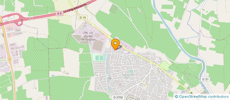 localisation de l'entreprise CHAUDRONNERIE ET TUYAUTERIE DU SUD  SAUVIAN