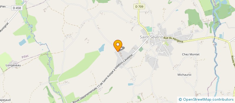 localisation de l'entreprise CHAUDRONNERIE EUROPE  SAINT-SEVERIN