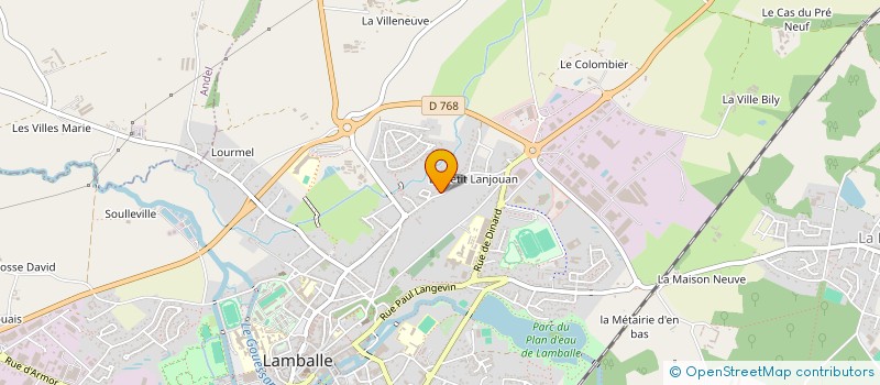localisation de l'entreprise CHAUDRONNERIE FEBVRE  LAMBALLE-ARMOR