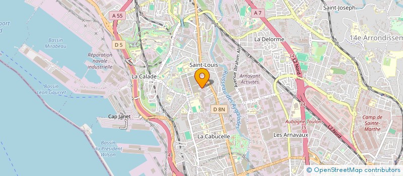 localisation de l'entreprise CHAUDRONNERIE FERRONNERIE TRACAGE SERRUR à MARSEILLE